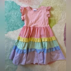 Like new Natalie Grant size 6 tiered dress for girls